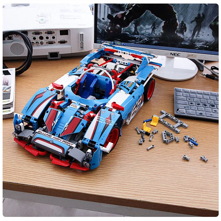 1116 шт механический внедорожный ралли автомобиль DIY строительные блоки Сборная модель совместимые электрические Кирпичи Модель для детей игрушка подарок