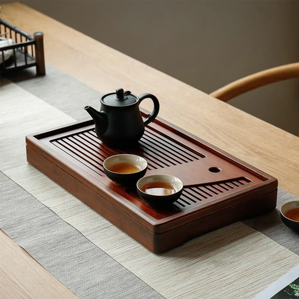 KungFu Teaset Bamboo Tea Board Natural Wood Tea Tray Table Chinese Tea Room Tool