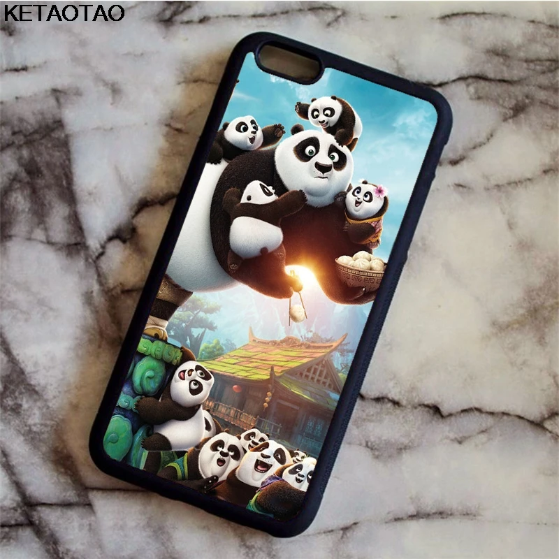 KETAOTAO с милым оригинальным рисунком животное панды телефона чехол s для samsung S3 S4 S5 S6 S7 S8 S9 Примечание 5 7 8 чехол мягкий резиновый чехол из ТПУ силикона - Цвет: Темно-серый