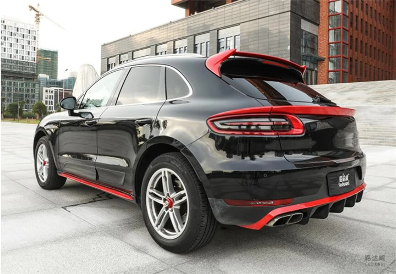 Спойлер для Porsche Macan высокое качество углеродное волокно и ABS крыло губы крыша Спойлеры задней двери