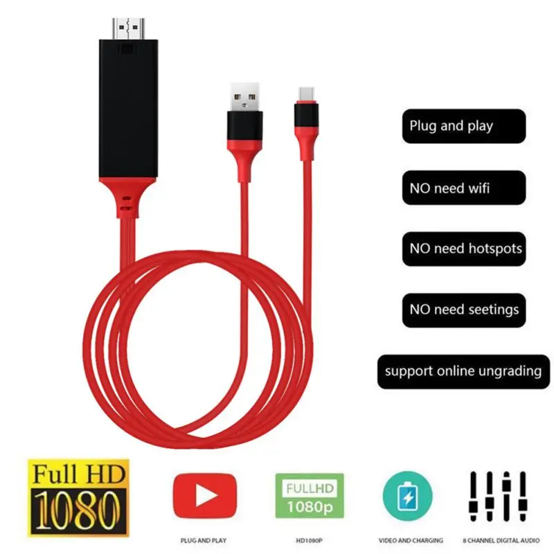 USB 3,1 type C к hdmi-кабель, адаптер конвертер Ultra HD 1080P Зарядка для samsung Galaxy S9/S8/Note 9 huawei P20 Pro USB-C