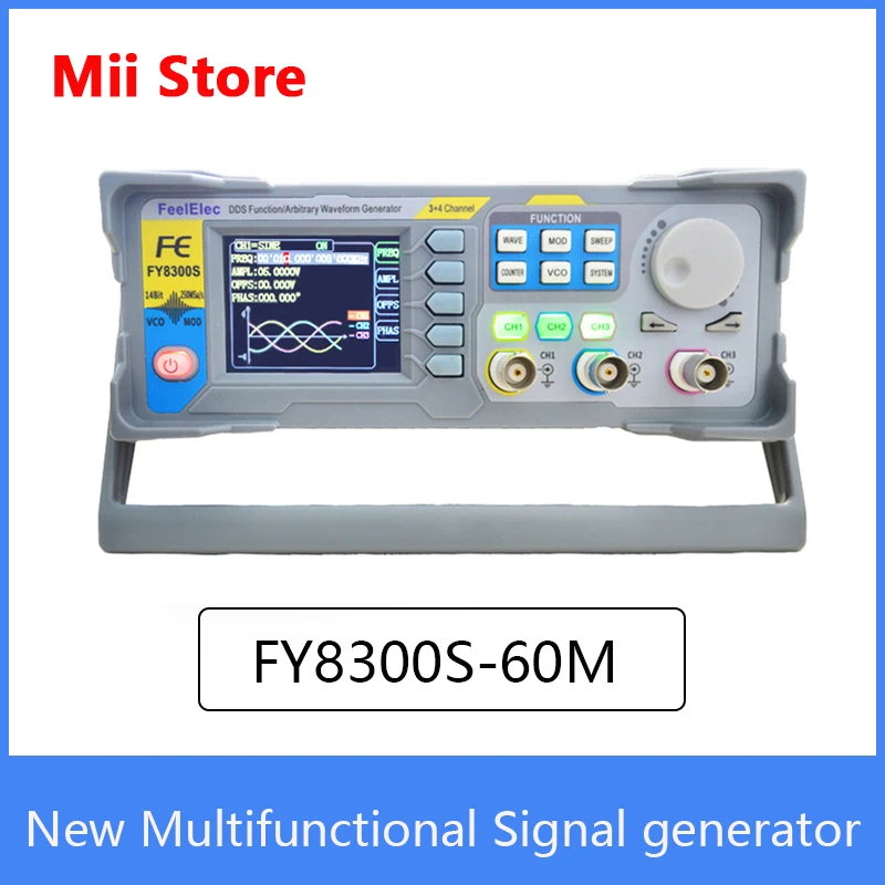 2.4 inches 3-Channel DDS Arbitrary Waveform Function Signal Generator 60MHz 