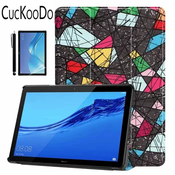 

Ultra Slim Lightweight Smart Shell Standing Cover with Auto Wake / Sleep Feature for Huawei Mediapad T5 10.1 inch Tablet