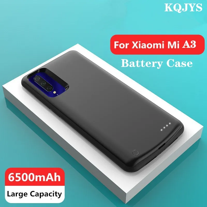 

KQJYS External Power Bank Charging Cover for Xiaomi Mi A3 Battery Case Portable Backup Battery Charger Cases for Xiaomi Mi A3