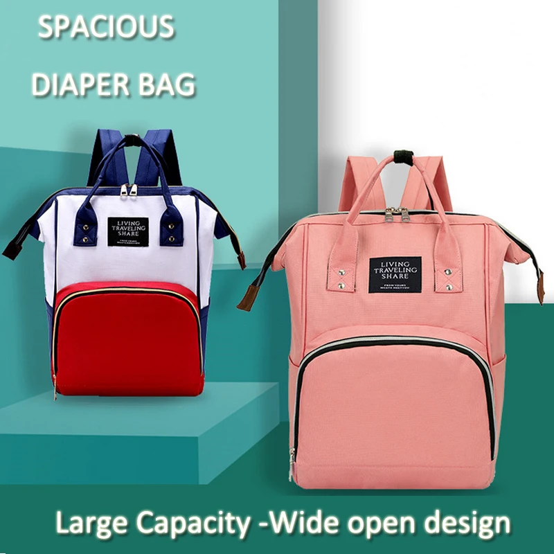 WaterproofDiaperBagLargeCapacityDurableandStylishMommyBackpack