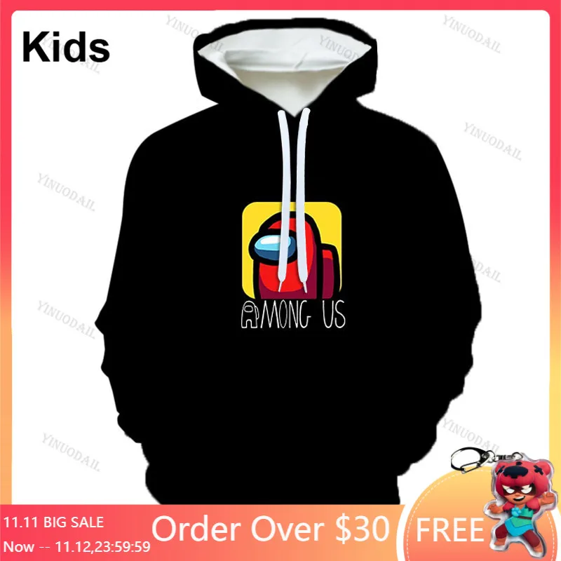 

2021 Boys Girls Among Us Impostor Game 3D Print Hoodie Sweatshirt Clothing Harajuku Hoodies Game Kids Tops