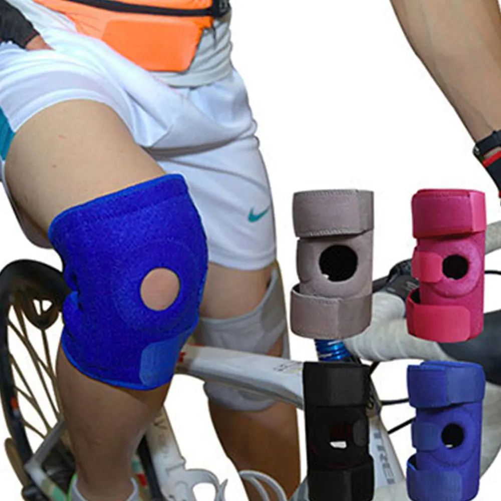 Breathable Knee Brace Knee Sleeve Polyester Sportswear Knees Guard Prevent Arthritis Injury Mountain Knee Pad Stretchy Outdoor