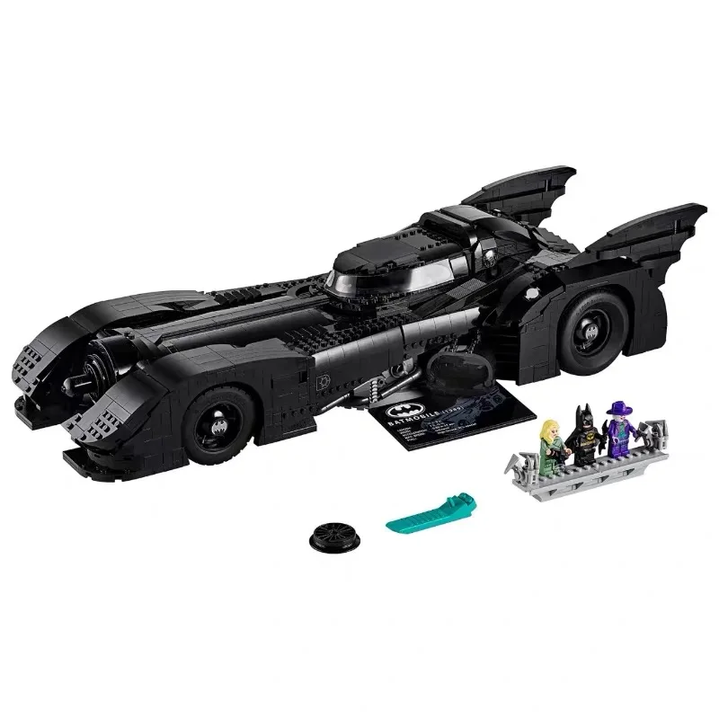 Batmaned 1989 Batmobile 3472 Шт Военный светильник строительный блок транспортного средства