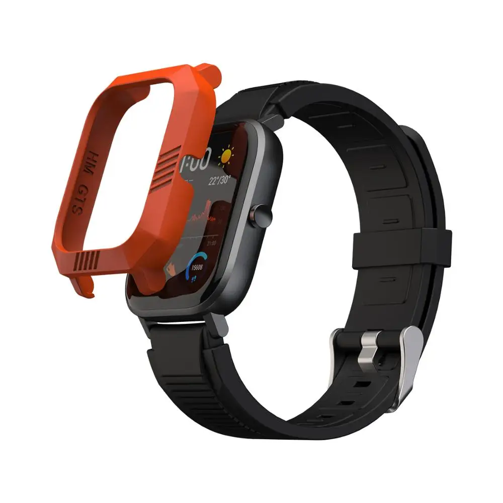 Orange Аксессуары для умных часов SIKAI для Xiaomi Huami Amazfir GTS, защитный чехол для умных часов для Huami Amazfit GTS, пленка для экрана - Цвет: Orange