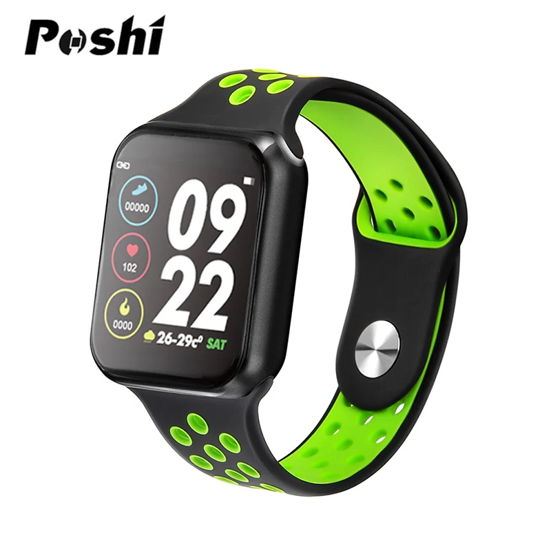 green Умные часы для женщин, полный сенсорный экран, Bluetooth, пульсометр, спортивные музыкальные многофункциональные часы, мужские часы, умные часы - Цвет: green