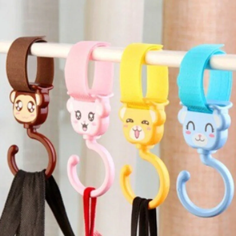 2 шт. многоцелевой крюк для детской коляски Коляска 360 поворотные Крючки-вешалки