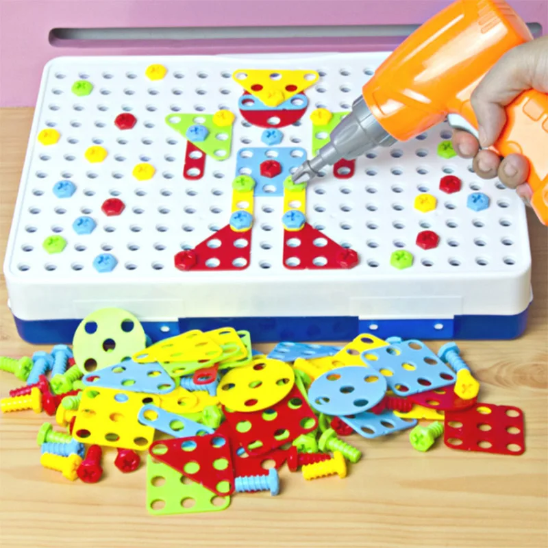 Новая электрическая отвертка DIY Развивающие игрушки дрель игра строительный конструктор для детей дизайн