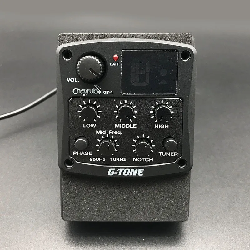 Предусилитель для акустической гитары Cherub серии G Tone пьезоприемник 3 полосный