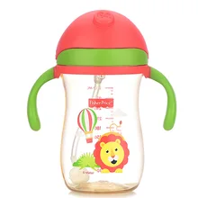 Фишер-Прайс Младенческая непромокаемая стеклянная чашка для детей с гравитационным шариком и соломинкой 6-18 месяцев