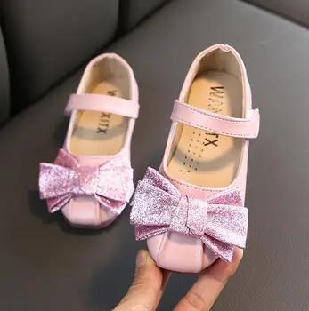 

New Girls Shoes For Kids Party Shoes Princess School Dress Shoes For Little Girls Soft Leather Sneakers