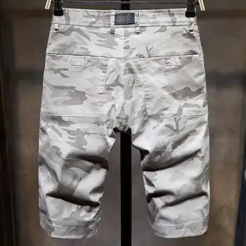 

Vintage Men Shorts Casual Fashion Cotton Slim Knee Length Pant Summer Sweatpants Elastic Waist Streetwear Korean Clothing KK60ND