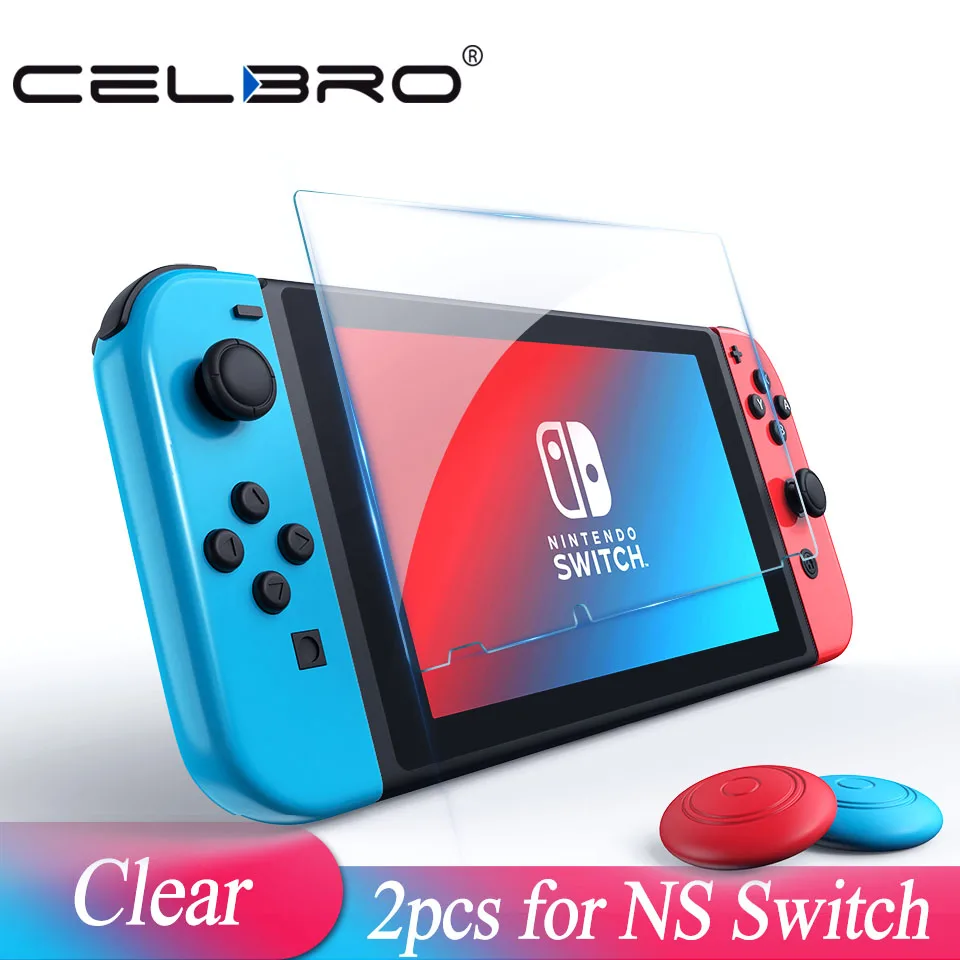 2pcs HD Glass Защитное стекло для Kind Switch, закаленное стекло, Защита экрана для kinddos Switch NS glass, аксессуары, защита экрана - Цвет: 2pcs HD Glass