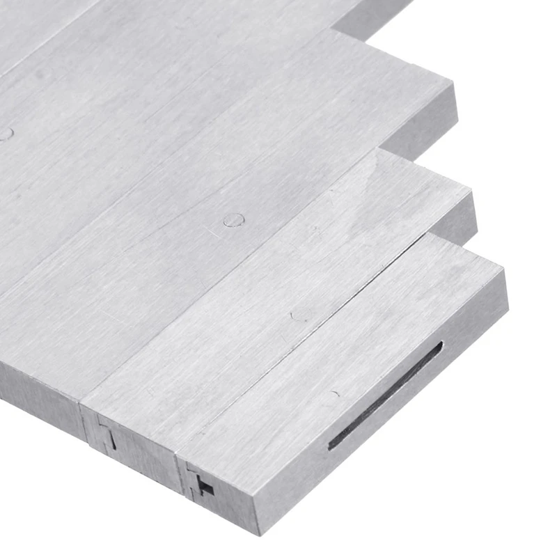 

6Pcs 3/8 To 2-1/4 Inch Adjustable Parallel Block Set Precision Steel Parallel Gauge Block Measurement Lathe Tools