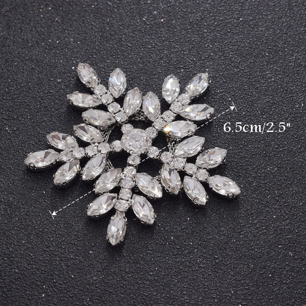 Snow crystal appliques for garment sewing (7)