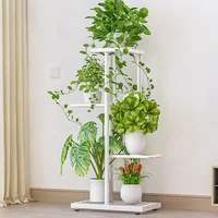 4Layers Iron Flower Stand Pots Tray Plant Shelves 1