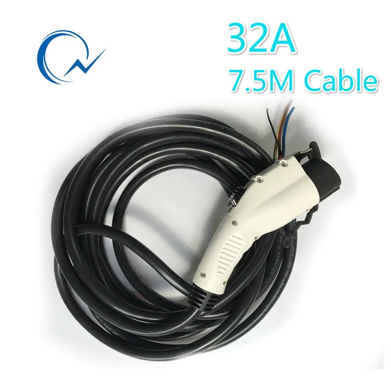 32A SAE J1772 электрические штекеры с 7 5 м UL/TUV кабельный EV разъем 85 220 В стандартный