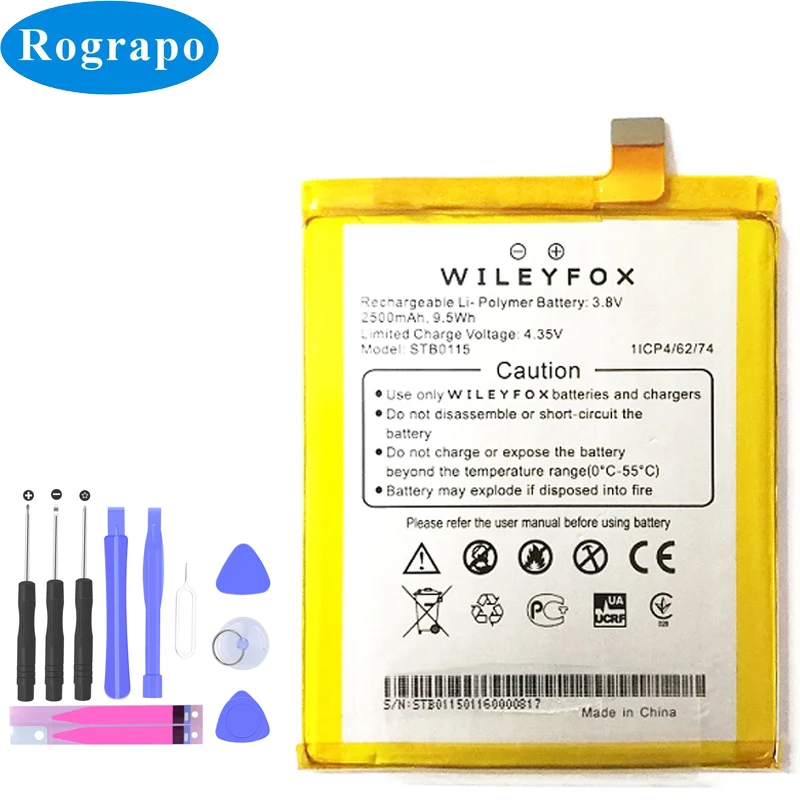 Новый Сменный аккумулятор 2500 мАч для Wileyfox Storm STB0115 аккумулятора аккумуляторы