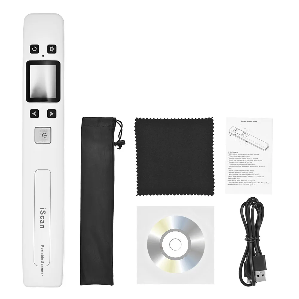 Wifi 1050DPI High Speed Portable Wand Document 