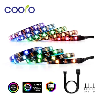 

Motherboard RGB Addressable WS2812b LED Strip For PC Case, for ASUS Aura SYNC,MSI Mystic Light SYNC,RGB Fusion 2.0, 3 Pin Header