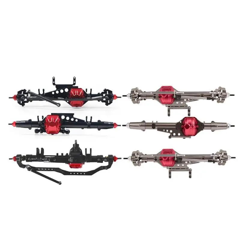 

RC Car Front Rear Straight Complete Axle for 1:10 RC Crawler Upgrade Accessory Novel Appearance Exquisite Workmanship