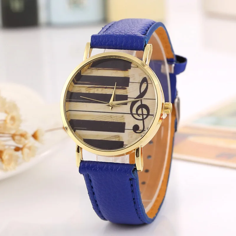 

Piano-Style Women's Quartz Watch Hot Selling Students Belt Watch
