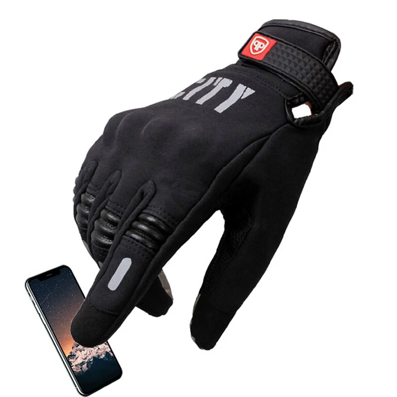 Nuoxintr Motorcycle Gloves Men Waterproof Windproof Winter Warm Moto Motocross Gloves Touch Screen Motorbike Racing Riding Glove