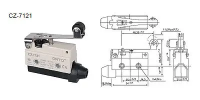 

5Pcs MICRO SWITCH LIMIT SWITCHES CNTD TZ-7121 CZ-7121