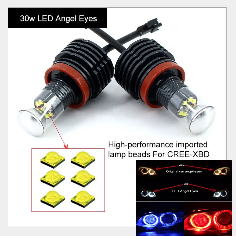 

LED daily driving light for BMW angel eye special car H8 bulb 1 series 3 series 5 series 7 series X1X3X5X6Z4M3M5