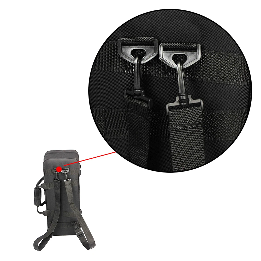 600D водонепроницаемый Gig Bag Box рюкзак ткань Оксфорд для трубы с регулируемым двойным плечевым ремнем карман из пенопласта с хлопковой подкладкой