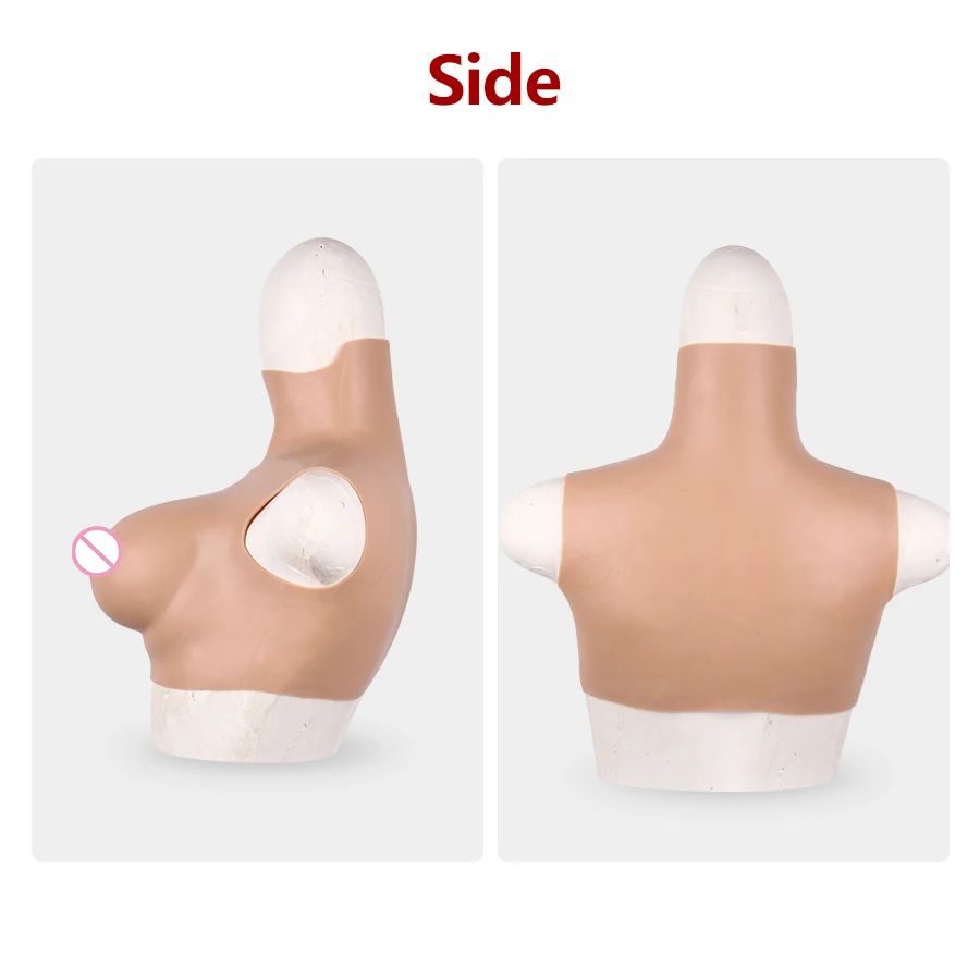 80C High quality Silicone breast form for crossdresser Crossdressing props realistic boob breast enhancer tit drag 4