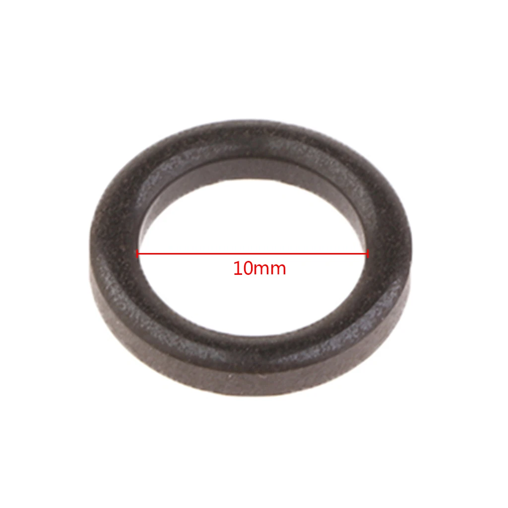 10 PCS Fishing Rod Top Tip Ceramic Rings Guides Eyes Ring Sets Fish Pole Repair Replacement Parts Black 