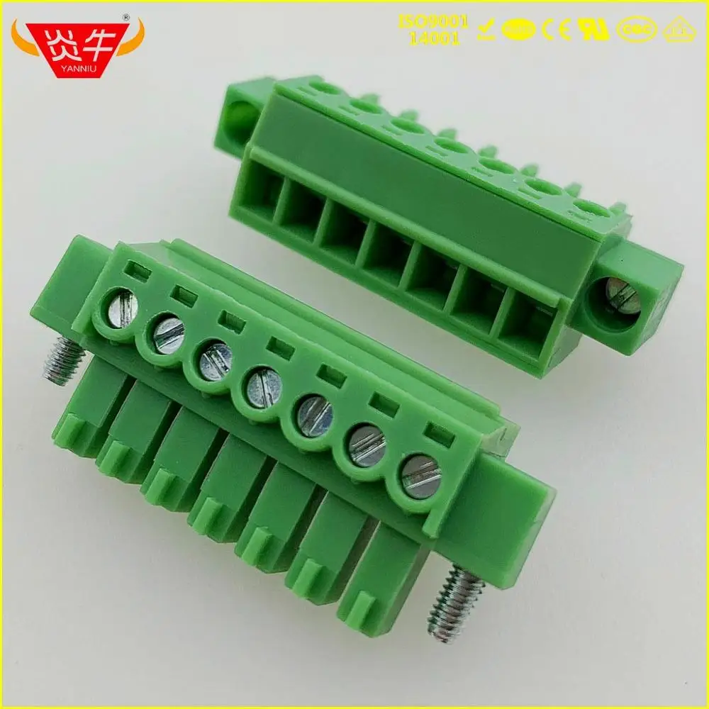 KF2EDGKM 3,5 2P~ 12P PCB вставные клеммные блоки 15EDGKM 3,5 мм 2PIN~ 12PIN MC 1,5/2-STF-3, 5 1847055 PHOENIX контакт DEGSON - Цвет: 2EDGKM-3.5-7P