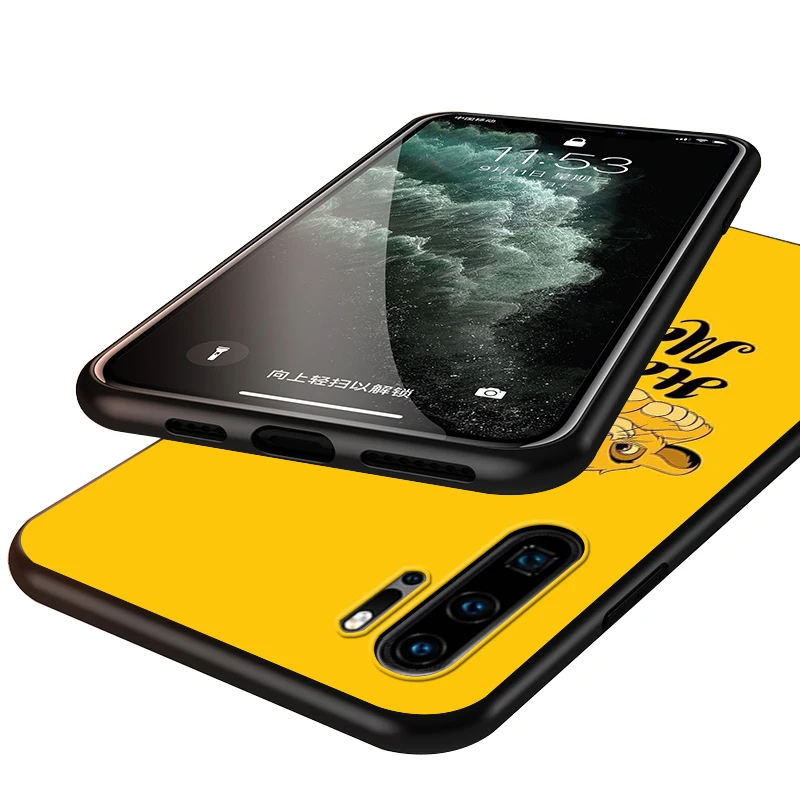 The Lion King Silicone Phone Case for Huawei P30 P20 P40 Lite E Pro P Smart Z Plus 2019 P10 P9 Lite Black Cover