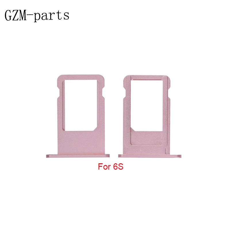 Gzm-части, 100 шт./лот, лоток для sim-карты, держатель для iPhone 6S 6S Plus, серый, серебристый, золотой, розовое золото, держатель для sim-карты, запасные части