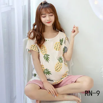 

Maternity Pajamas Summer Thin Short-Sleeved Postpartum Pregnancy Clothing Summer Breastfeeding Set Maternity Nursing Sleepwear