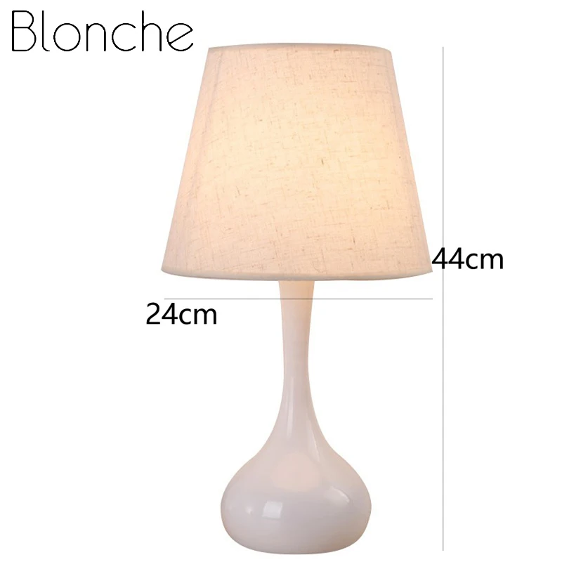 Настольная лампа Blonche черного/белого цвета, современные настольные светильники для прикроватной тумбы, спальни, гостиной, домашнего декора, E27, железный художественный светильник