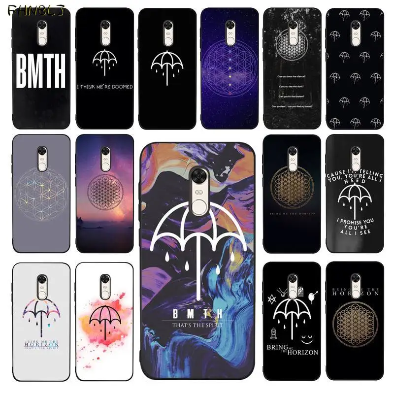 FHNBLJ BMTH Bring Me the Horizon черный чехол для телефона Корпус RedMi 9 4X 5 plus 6 pro GO 7 8 A s2