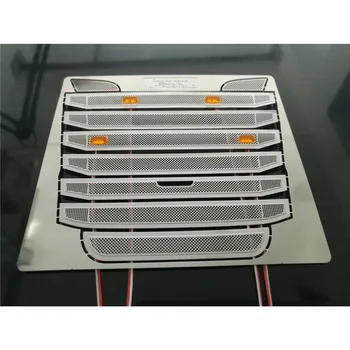

For 1/14 Tamiya Scania R730 Intake Hood and Controller with 4 LED Lights RC Truck Tractor Upgrade Parts Accessories