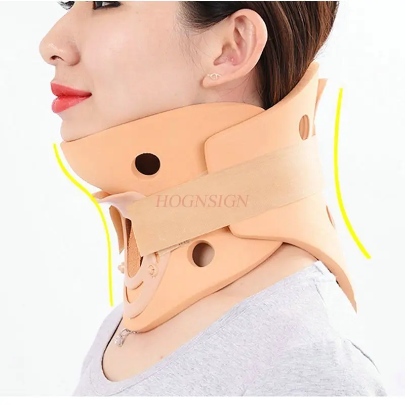 neck traction Adult Neck Support Polymer Soft Fixed Necks Orthosis Cervical Cervix Frame Traction Stretch Care Tool Medical
