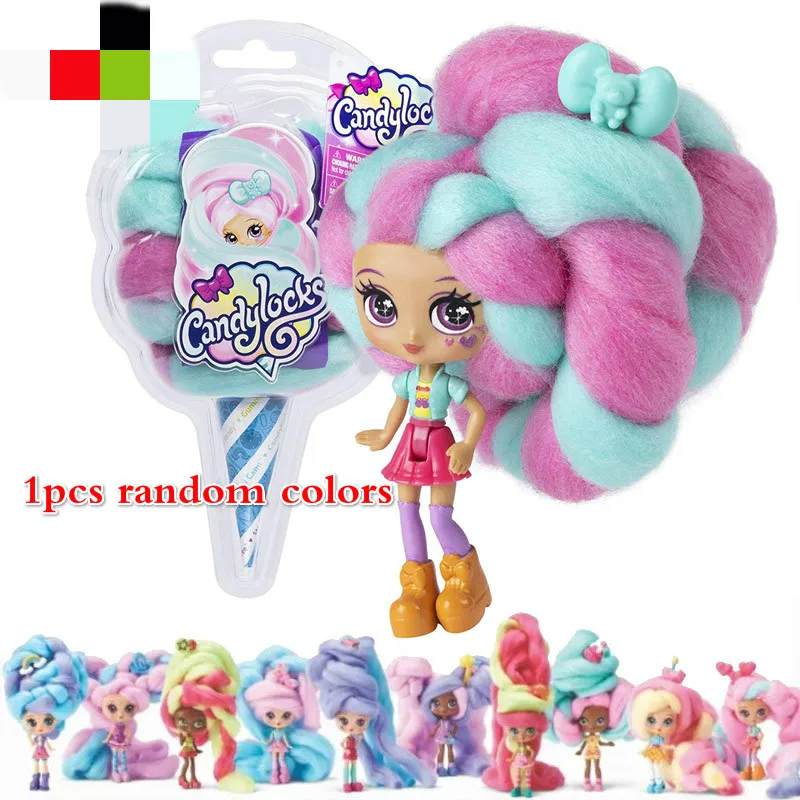 1pcs random colors Переиздание Candylockse сладкое удовольствие игрушки куклы для хобби аксессуары Зефир волосы 30 см сюрприз прическа с ароматизированной куклой - Цвет: 1pcs random colors