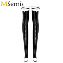 white pvc thigh high boots