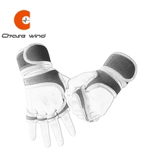 Спортивные Перчатки для фитнеса защита рук ладонь поддержка запястья половина пальца поднятие тяжестей Кроссфит перчатки гантели Powerlifting