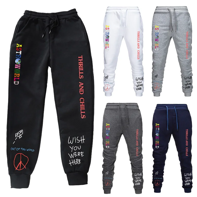 New Travis Scott ASTROWORLD Pants Men Women Fashion High Quality Printing Joggers Streetwear Homme Joggers Sweatpants Trousers New Travis Scott ASTROWORLD Pants Men Women Fashion High Quality Printing Joggers Streetwear Homme Joggers Sweatpants Trousers