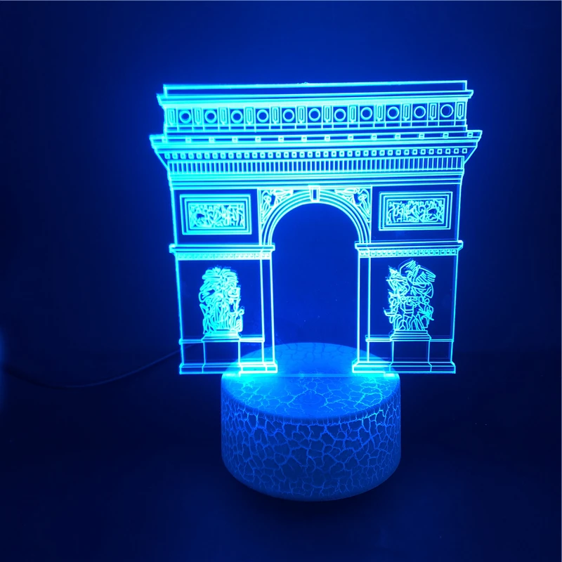 Светодиодный ночсветильник с USB-разъемом 3D светильник Ник прикроватная