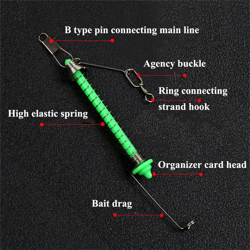 Автоматическая рыбалка двойной крючок выталкивание Ленивый Универсальный Полный скорость все воды автоматические пружинные Аксессуары для рыбалки, крючок
